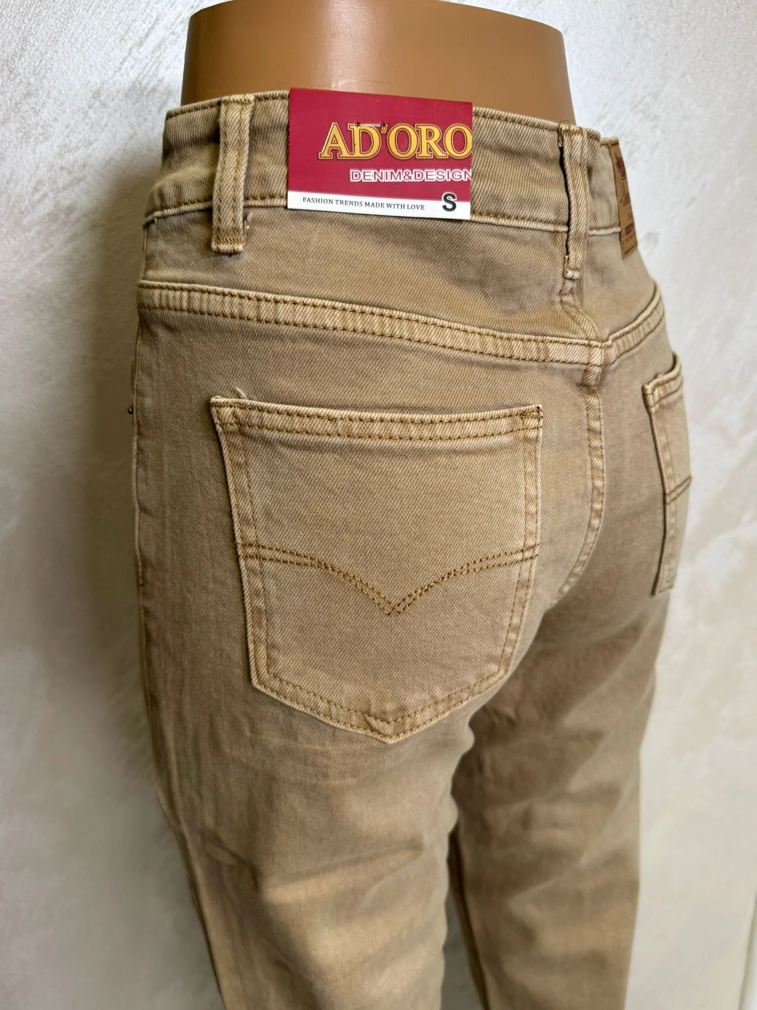 Pantaloni damă tip conic cu talie înaltă